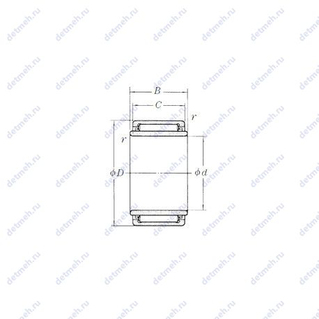 Подшипник LM121915 чертеж