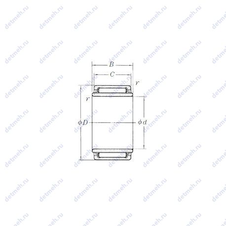 Подшипник LM1817 чертеж