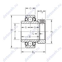 Чертеж подшипника 1009KLL