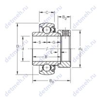 Чертеж подшипника 1108KLB