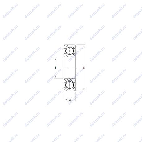 Подшипник 110BIC479 чертеж