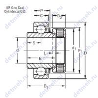 Чертеж подшипника 1203KR