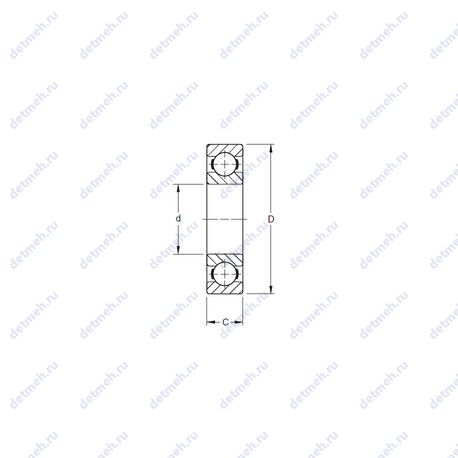 Подшипник 155BIC615 чертеж