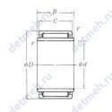 Чертеж подшипника LM506235-1