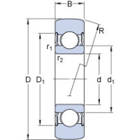 Чертеж подшипника 361200 R