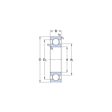 Подшипник HTF B31-10 NX чертеж