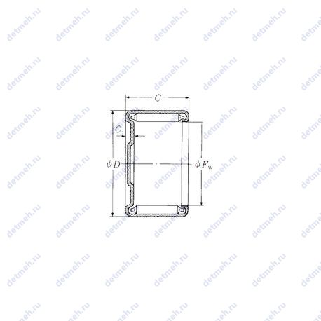 Подшипник MF-1010 чертеж