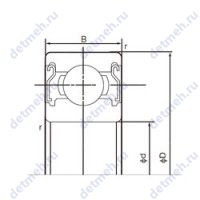 Чертеж подшипника 6015ZZE