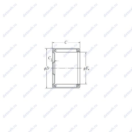 Подшипник MF-4016 чертеж