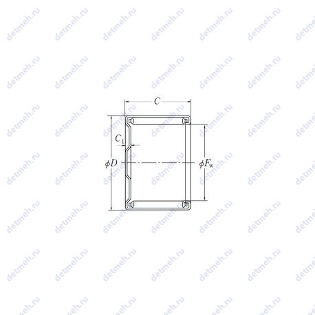 Подшипник MFH-1010 чертеж