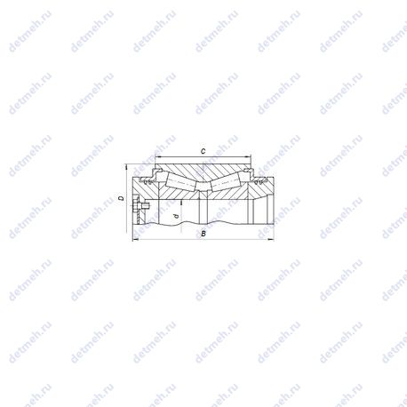 Подшипник T-H239640/H239612D+A чертеж