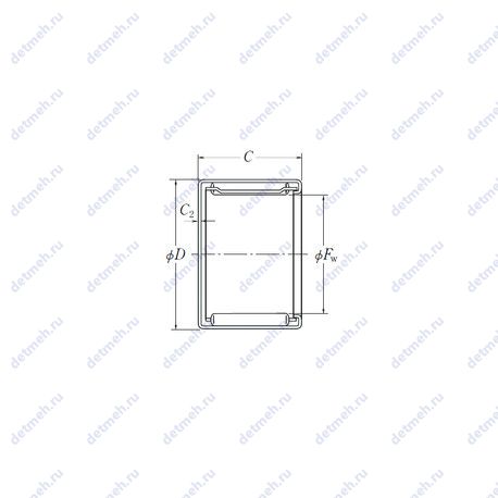 Подшипник MFJ-5520 чертеж