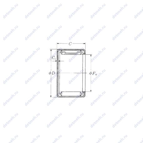 Подшипник MFJ-810 чертеж