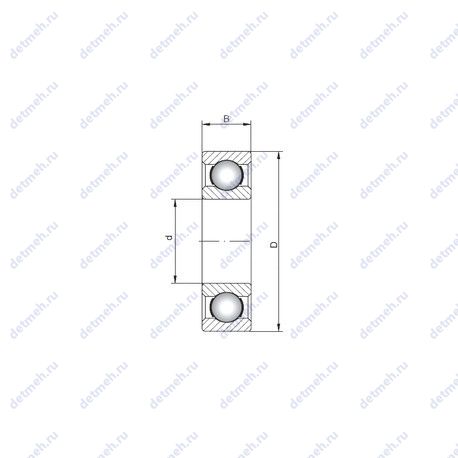 Подшипник 6080 чертеж
