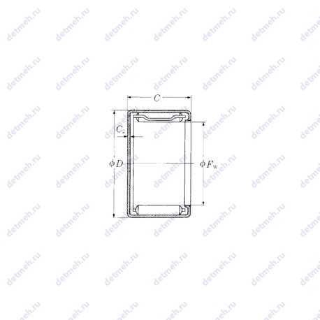Подшипник MFJL-912L чертеж
