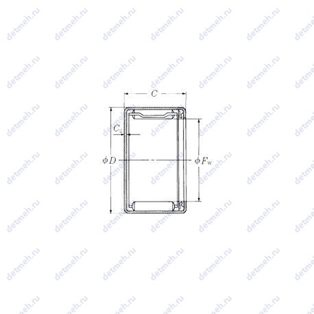 Подшипник MFJLT-3518 чертеж