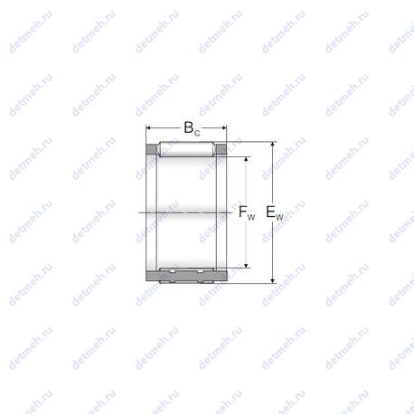 Подшипник BHA 1012 Z чертеж