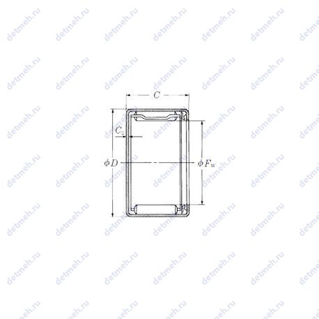 Подшипник MFJLT-812 чертеж