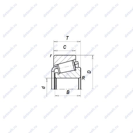 Подшипник BT1B332826/CL7CVQ051 чертеж