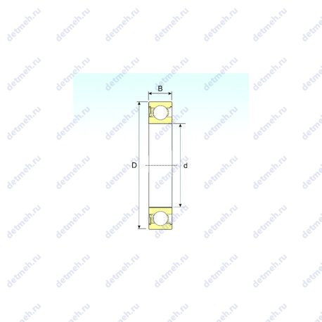 Подшипник 61903-RZ чертеж