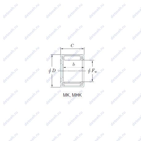 Подшипник MHK10161 чертеж