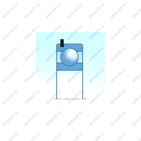 Подшипник 6208NRZZ чертеж