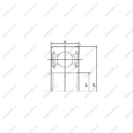 Подшипник 6217-2NSL чертеж