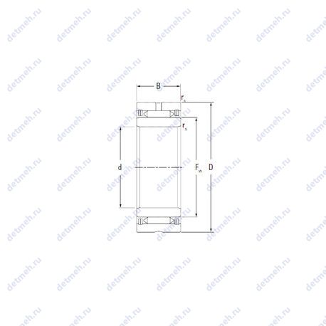 Подшипник NA2105 чертеж