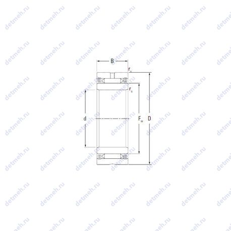 Подшипник NAU 4902 чертеж