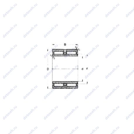 Подшипник NA6902-2RS чертеж