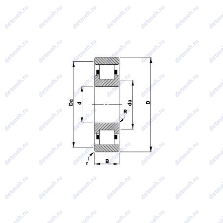 Подшипник 110RIN473 чертеж