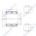 Чертеж подшипника NAO-55x85x60ZW