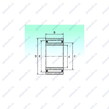 Подшипник NAO 75x100x25 чертеж