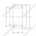 Чертеж подшипника NAO8X19X10