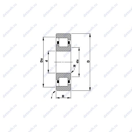 Подшипник 210RIF728 чертеж