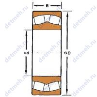 Чертеж подшипника 21304