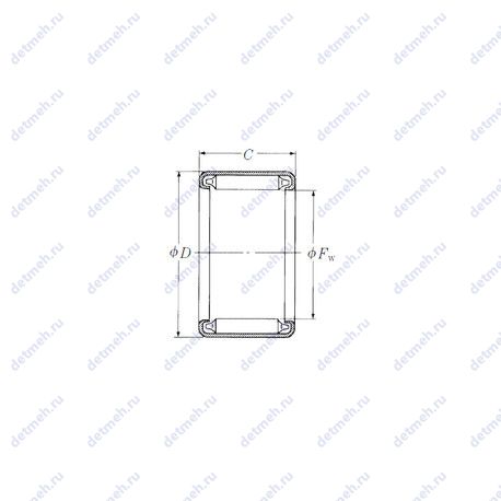 Подшипник NFH-222A чертеж