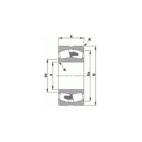 Подшипник 22240YMBW507C08 чертеж