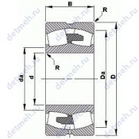 Чертеж подшипника 22248YMB