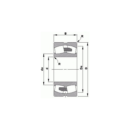 Подшипник 22318YMW810C4 чертеж