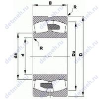 Чертеж подшипника 23938YM