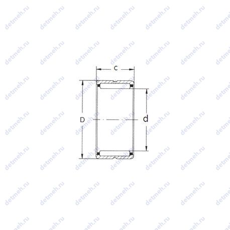 Подшипник NK30/20 чертеж