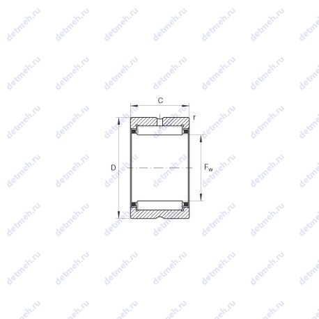 Подшипник NK30/20-TV чертеж