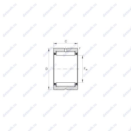 Подшипник NK30/30-TV чертеж