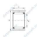 Чертеж подшипника NK50/35-TV