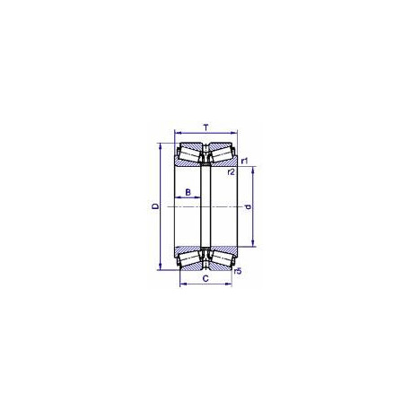 Подшипник 32036T150 X/DB11C150 чертеж