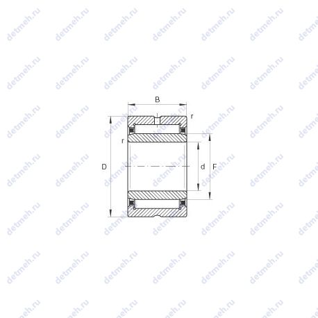 Подшипник NKI35/20-TV чертеж