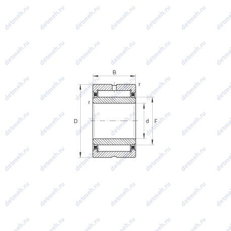 Подшипник NKI40/20-TV чертеж