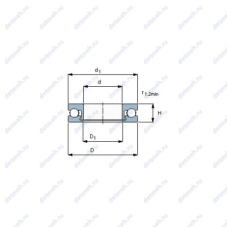 Подшипник BS 215 7P62U чертеж
