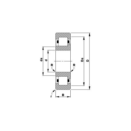 Подшипник 52RIJ240 чертеж